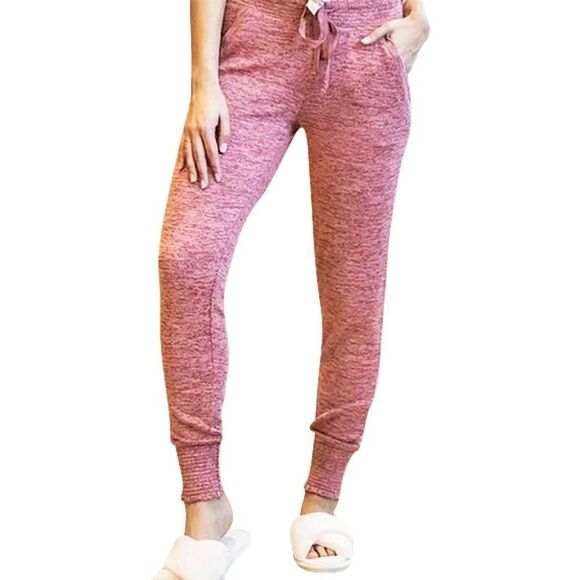 Grace & Lace Smocked Light Weight Lounge Joggers - Picture 1 of 5